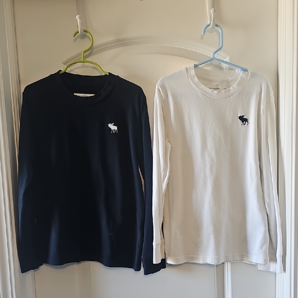 Abercrombie Kids Long Sleeve Tees - Black and White